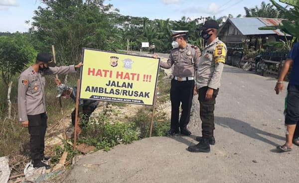 Begini Cara Antisipasi Laka Lantas Ala Sat Lantas Polres Aceh Timur