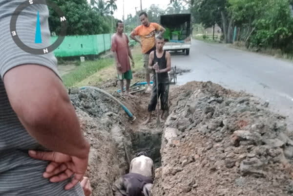 Pipa JDU Bocor Distribusi Air Wilayah Barat Terhenti