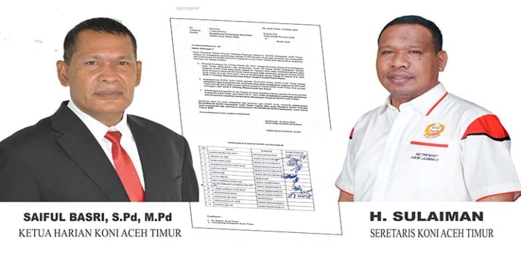 Pengurus KONI Aceh Timur Surati KONI Aceh Minta Musorkab 2024 Ditunda