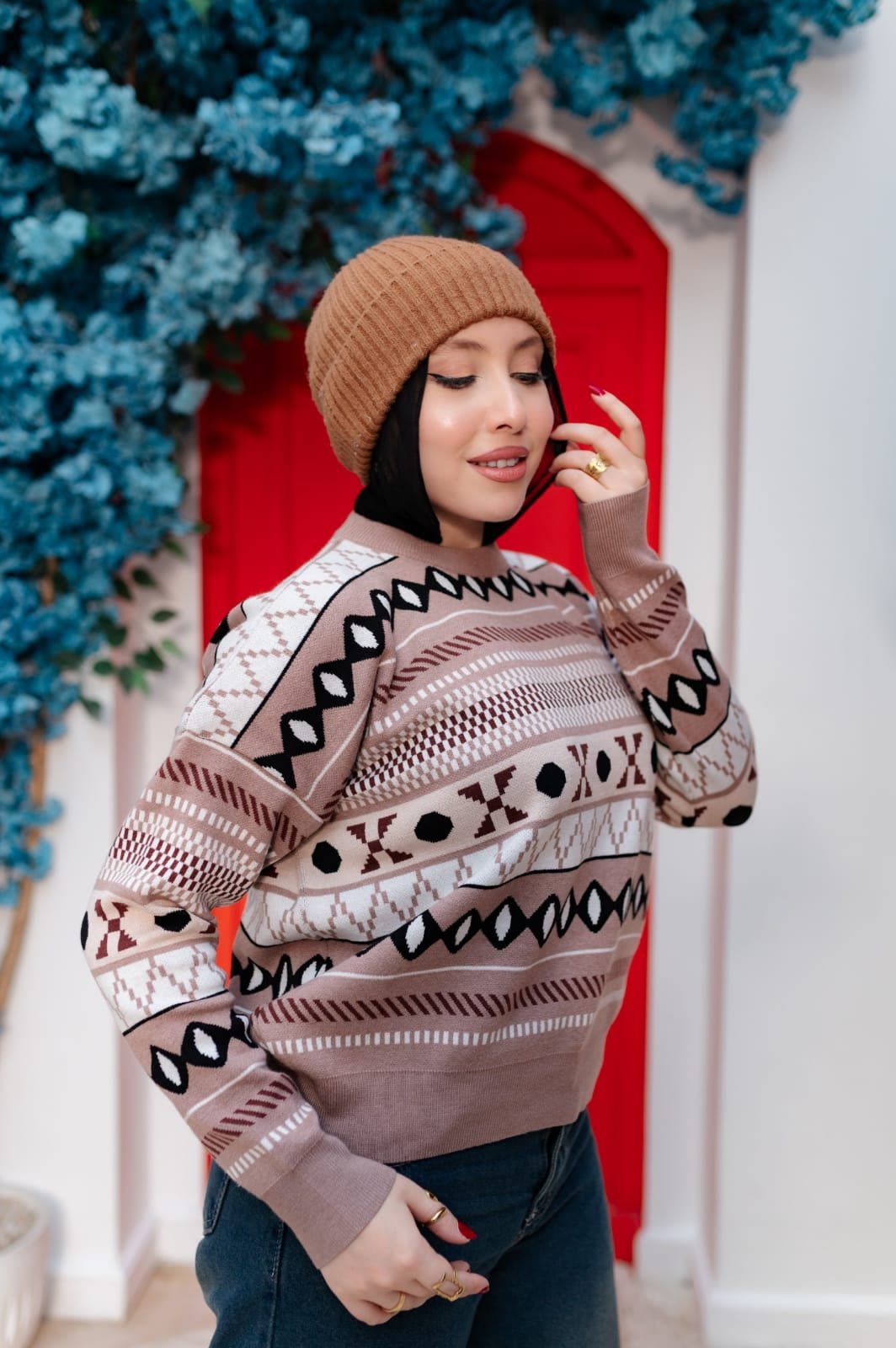 بلوزة نسائية تريكو شتوي كاجوال – 508 NAN Fashion - ملابس نسائيه, البلوز - NAN Fashion