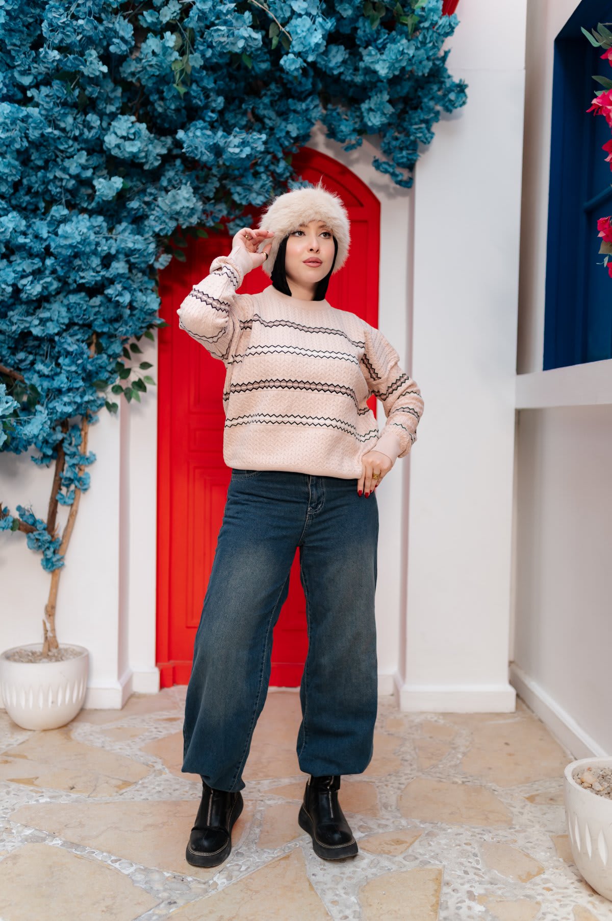 بلوزة نسائية تريكو شتوي كاجوال – NAN Fashion 501 - صورة 3 من 6 - NAN Fashion