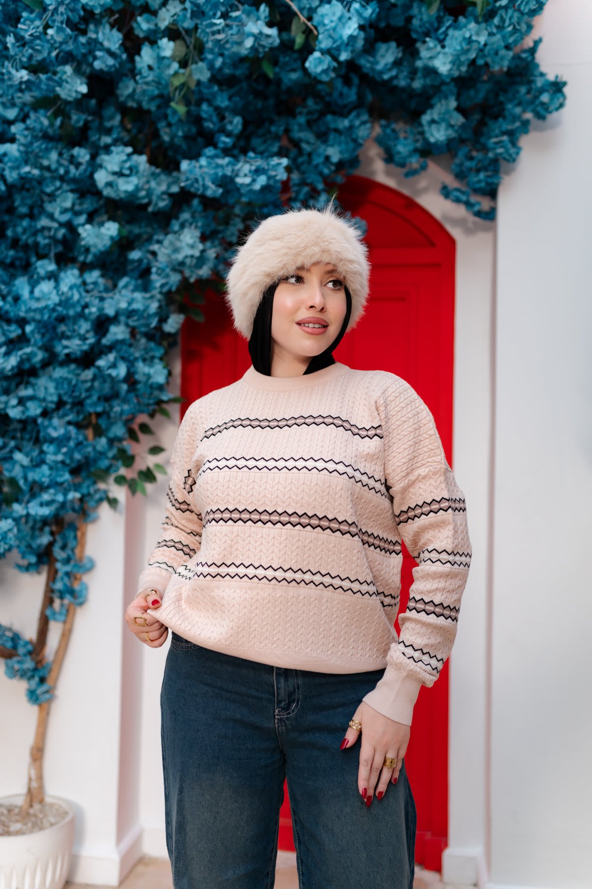 بلوزة نسائية تريكو شتوي كاجوال – NAN Fashion 501 - صورة 4 من 6 - NAN Fashion