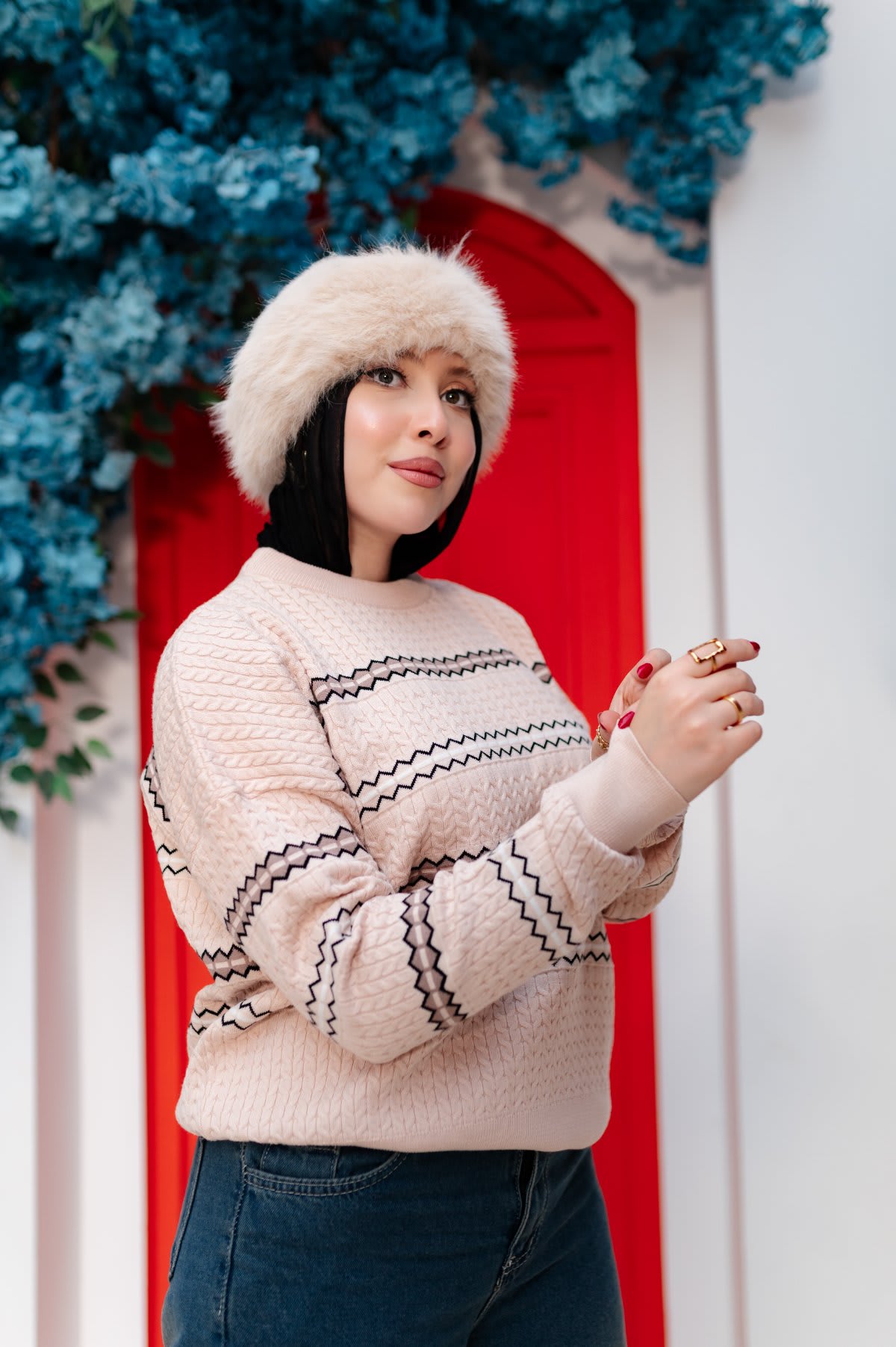 بلوزة نسائية تريكو شتوي كاجوال – NAN Fashion 501 - صورة 5 من 6 - NAN Fashion