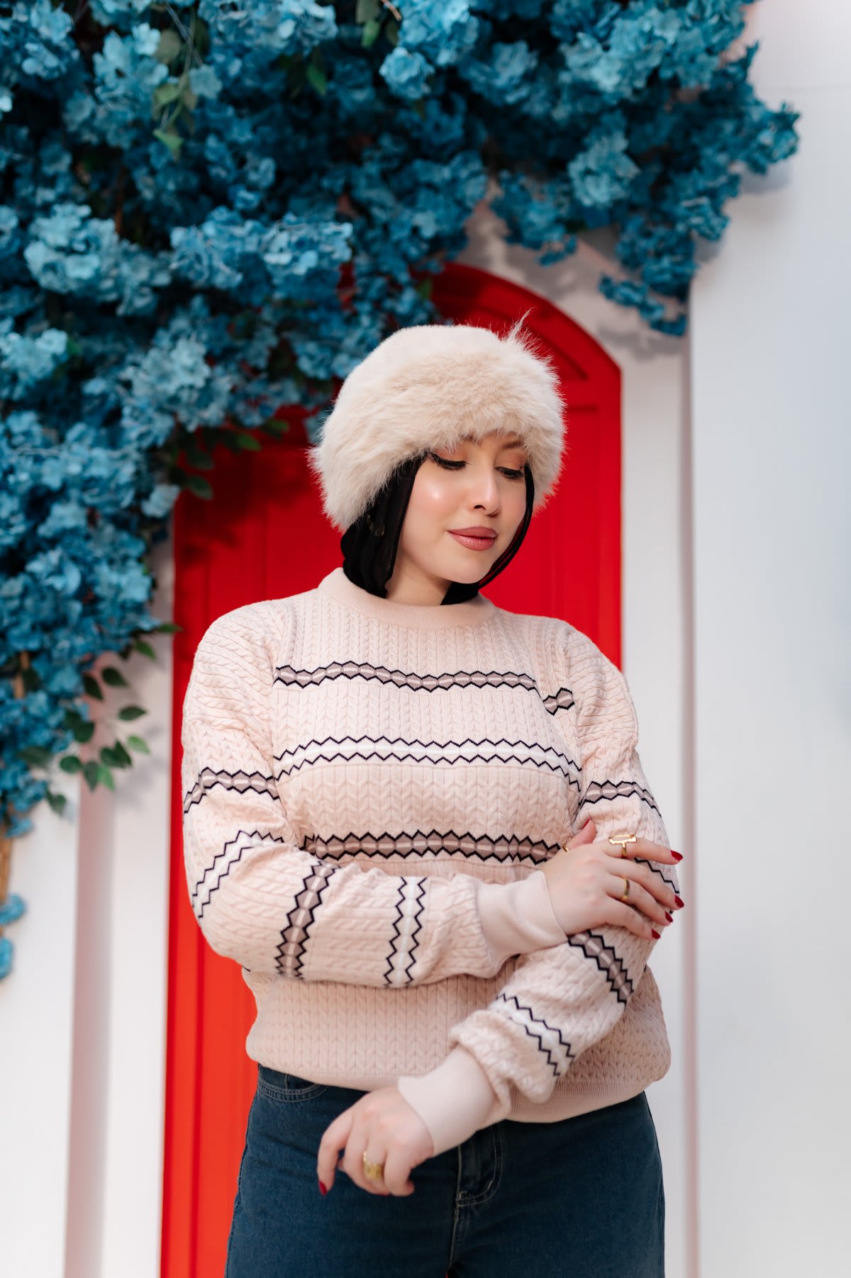 بلوزة نسائية تريكو شتوي كاجوال – NAN Fashion 501 - صورة 6 من 6 - NAN Fashion