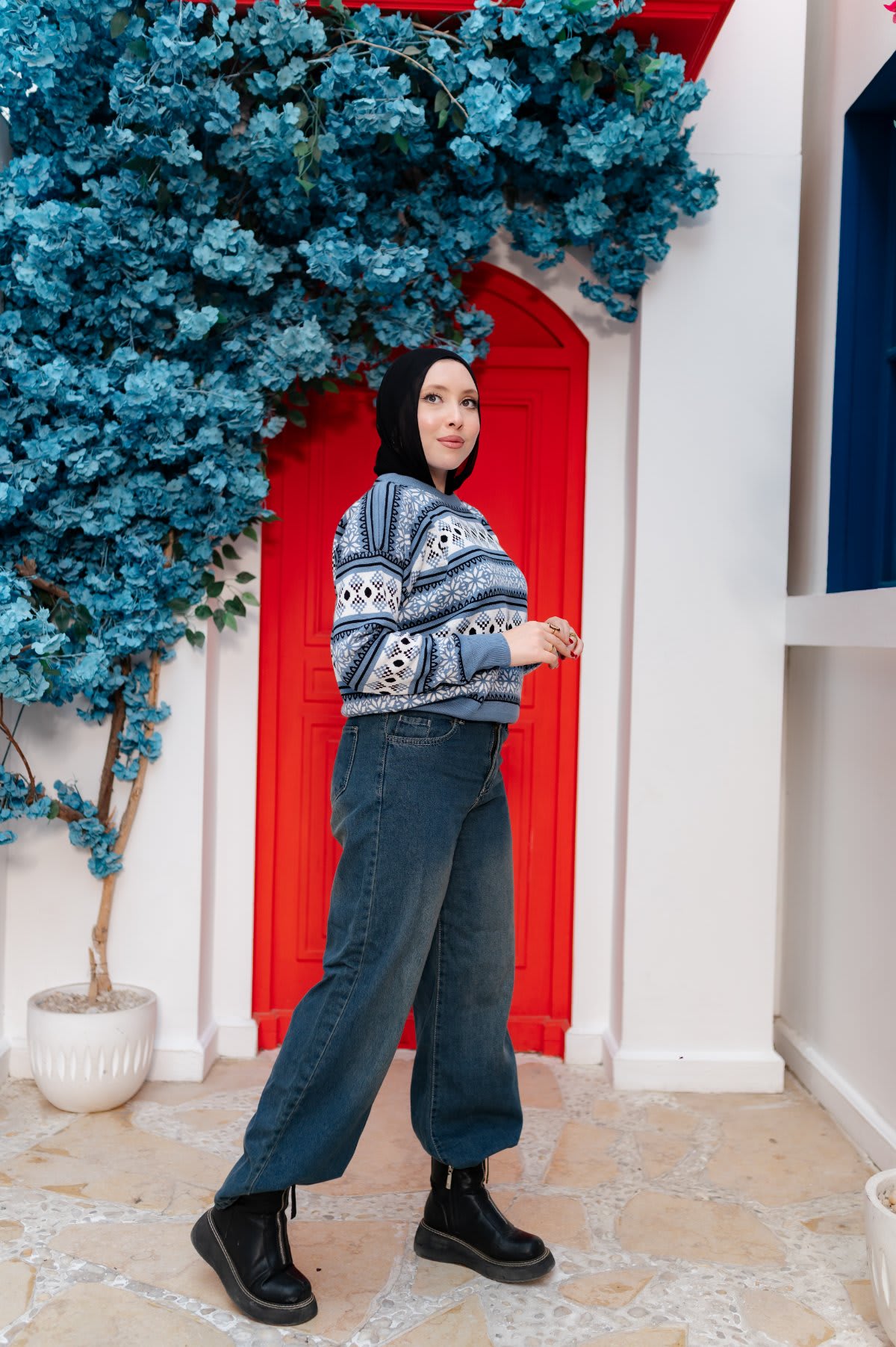 بلوزة نسائية تريكو شتوي كاجوال – 503 NAN Fashion - صورة 3 من 6 - NAN Fashion