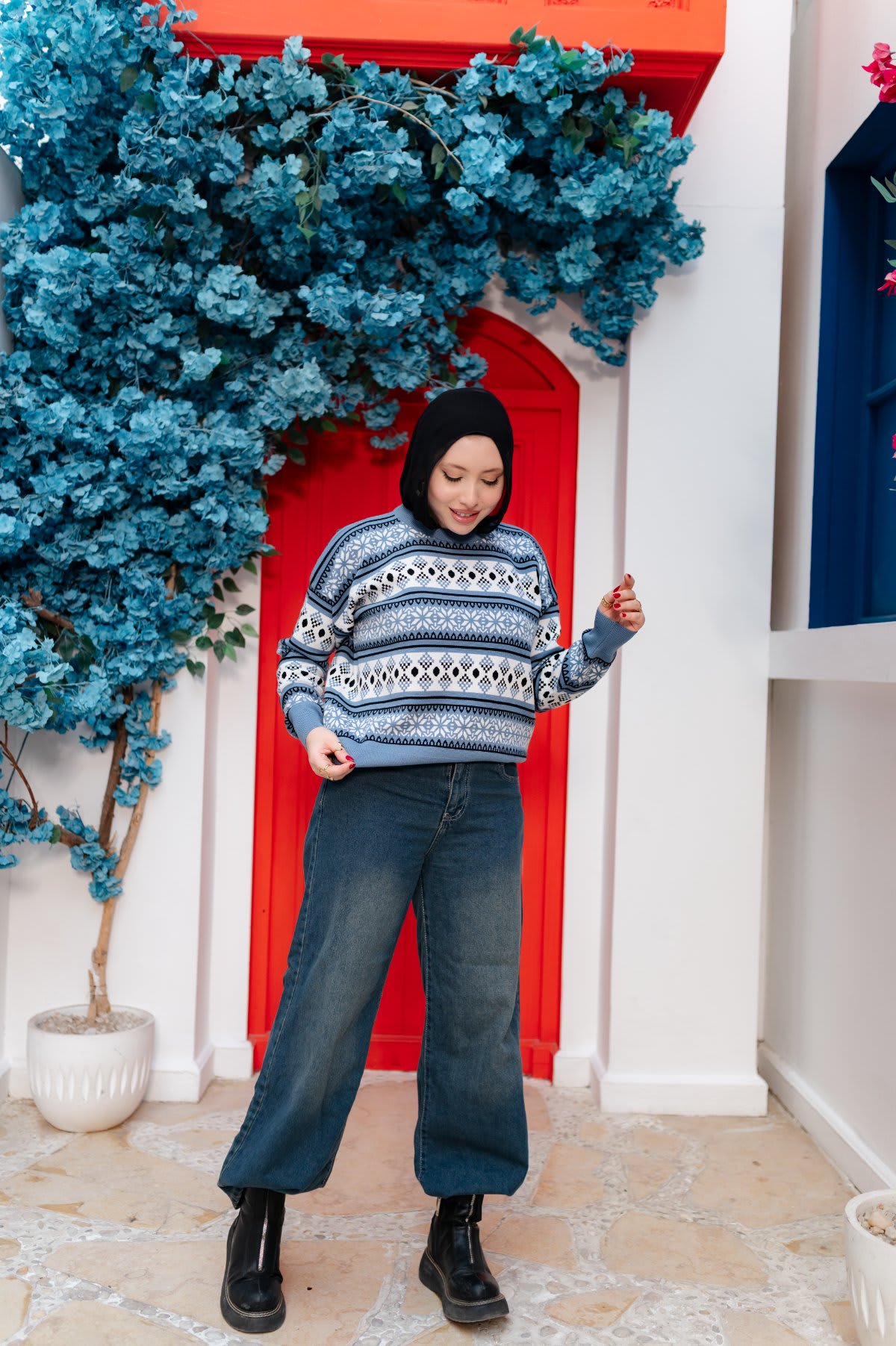 بلوزة نسائية تريكو شتوي كاجوال – 503 NAN Fashion - صورة 5 من 6 - NAN Fashion