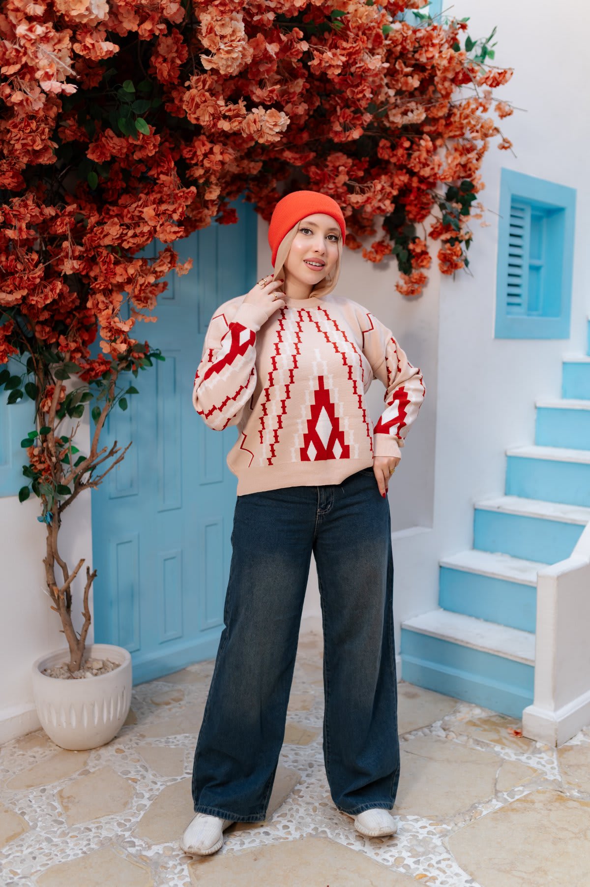 بلوزة نسائية تريكو شتوي كاجوال – 516 NAN Fashion - ملابس نسائيه, البلوز - NAN Fashion