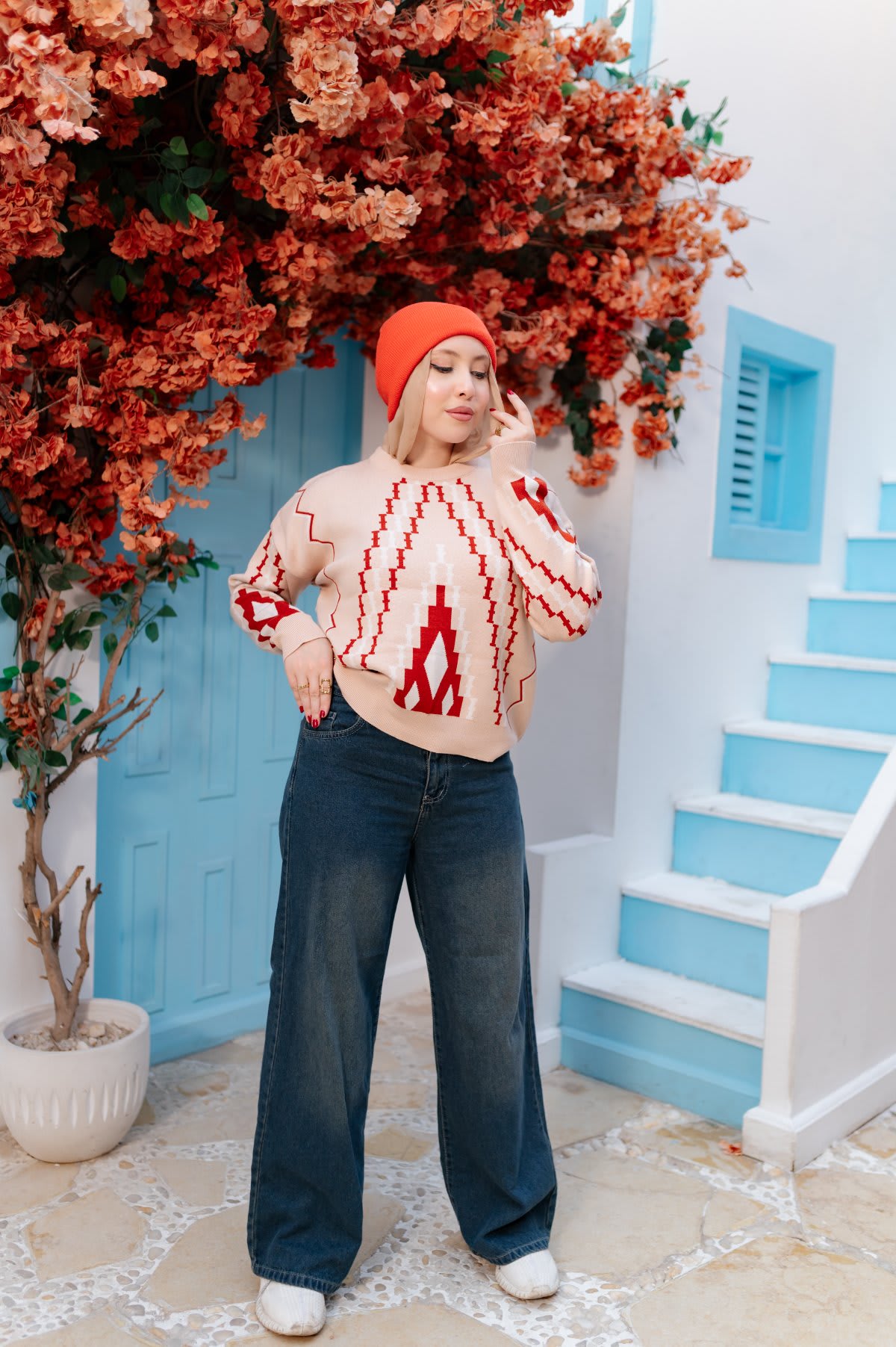 بلوزة نسائية تريكو شتوي كاجوال – 516 NAN Fashion - صورة إضافية - ملابس نسائيه, البلوز - NAN Fashion