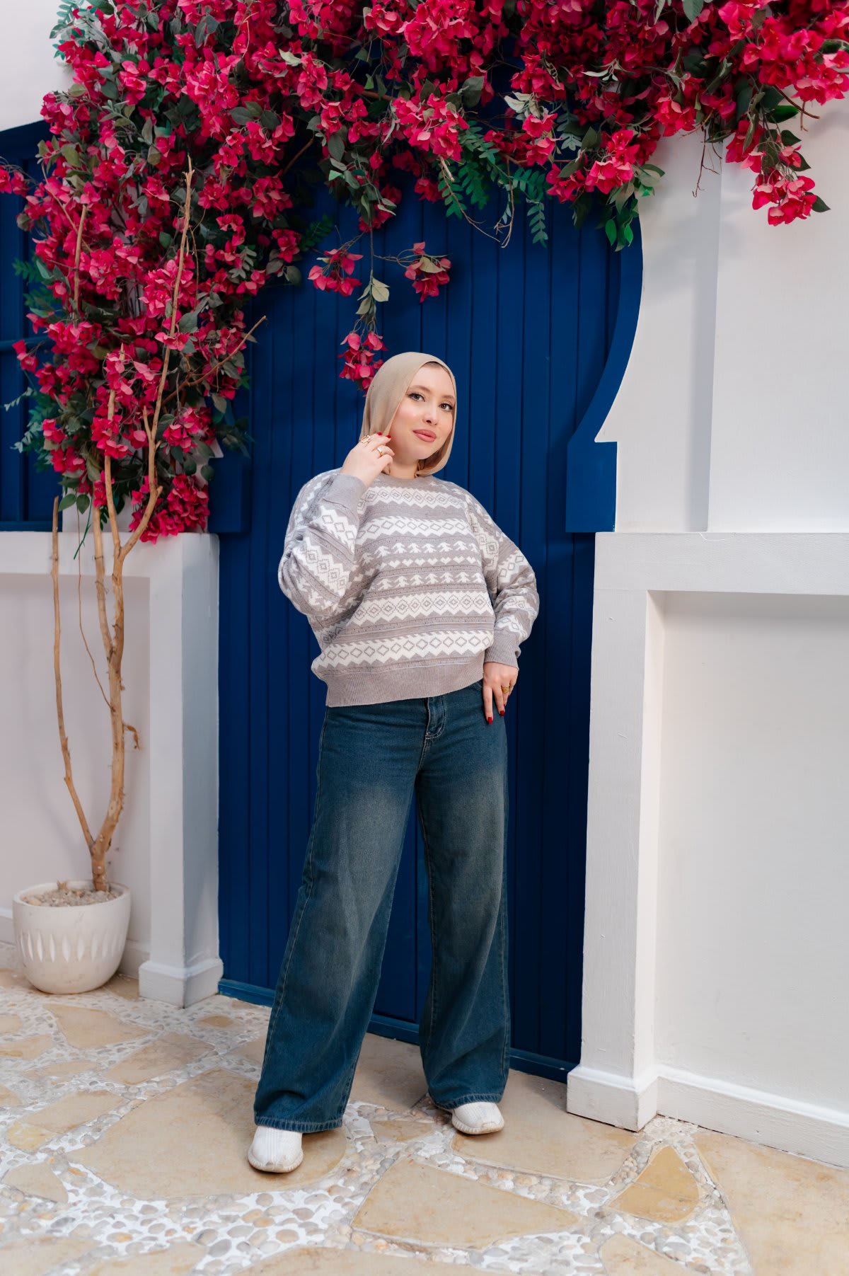 بلوزة نسائية تريكو شتوي كاجوال – NAN Fashion 513 - ملابس نسائيه, البلوز - NAN Fashion