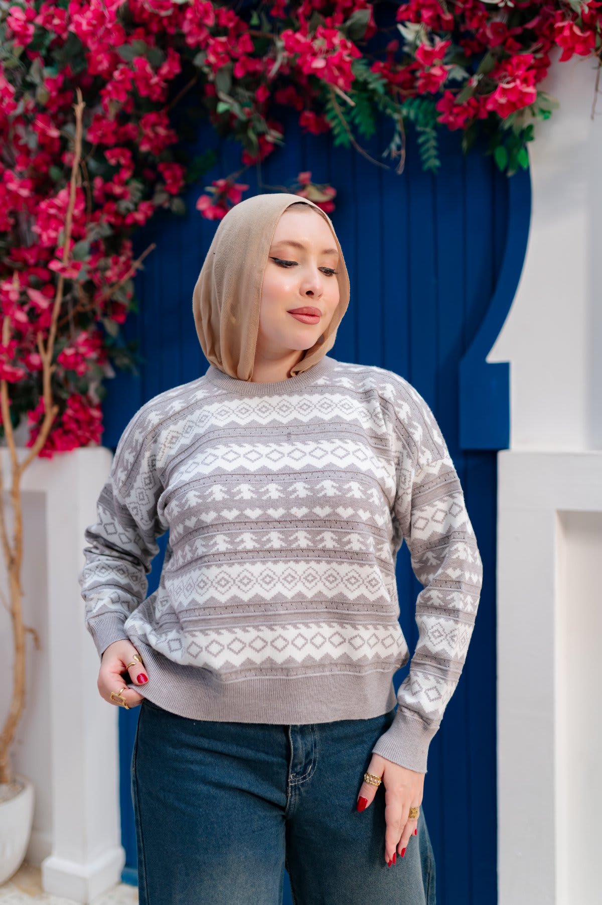 بلوزة نسائية تريكو شتوي كاجوال – NAN Fashion 513 - صورة 3 من 5 - NAN Fashion