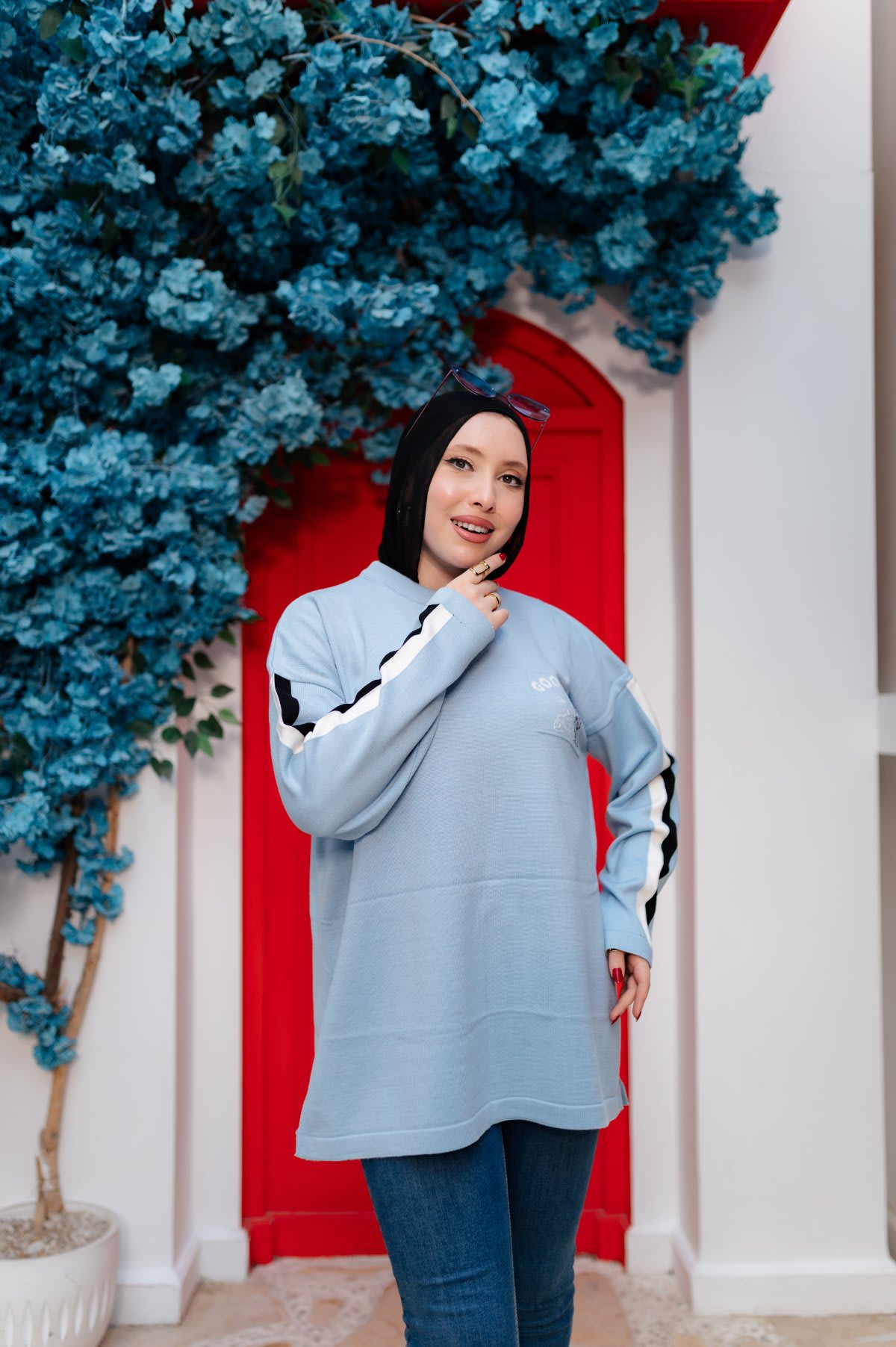 بلوزة نسائية تريكو شتوي كاجوال – NAN Fashion 504 - صورة 6 من 7 - NAN Fashion