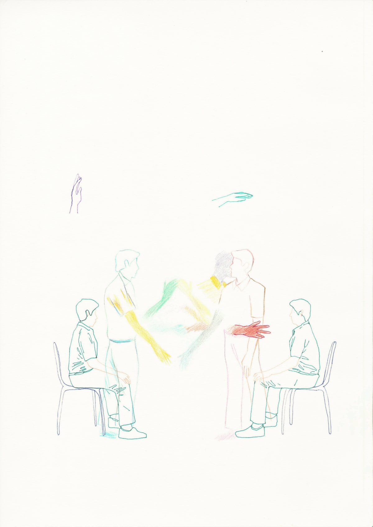 Body of Distance / Body of Needs drawing