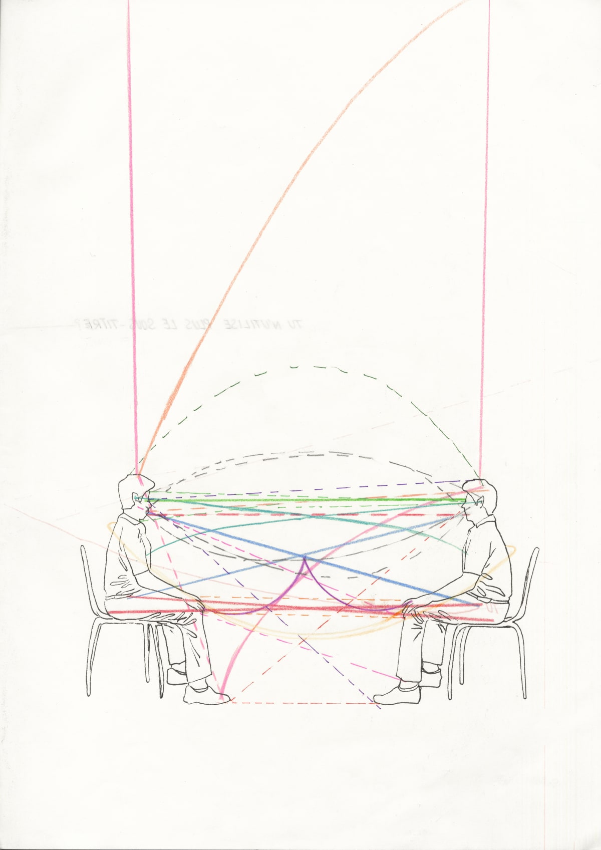 Body of Distance / Body of Needs drawing