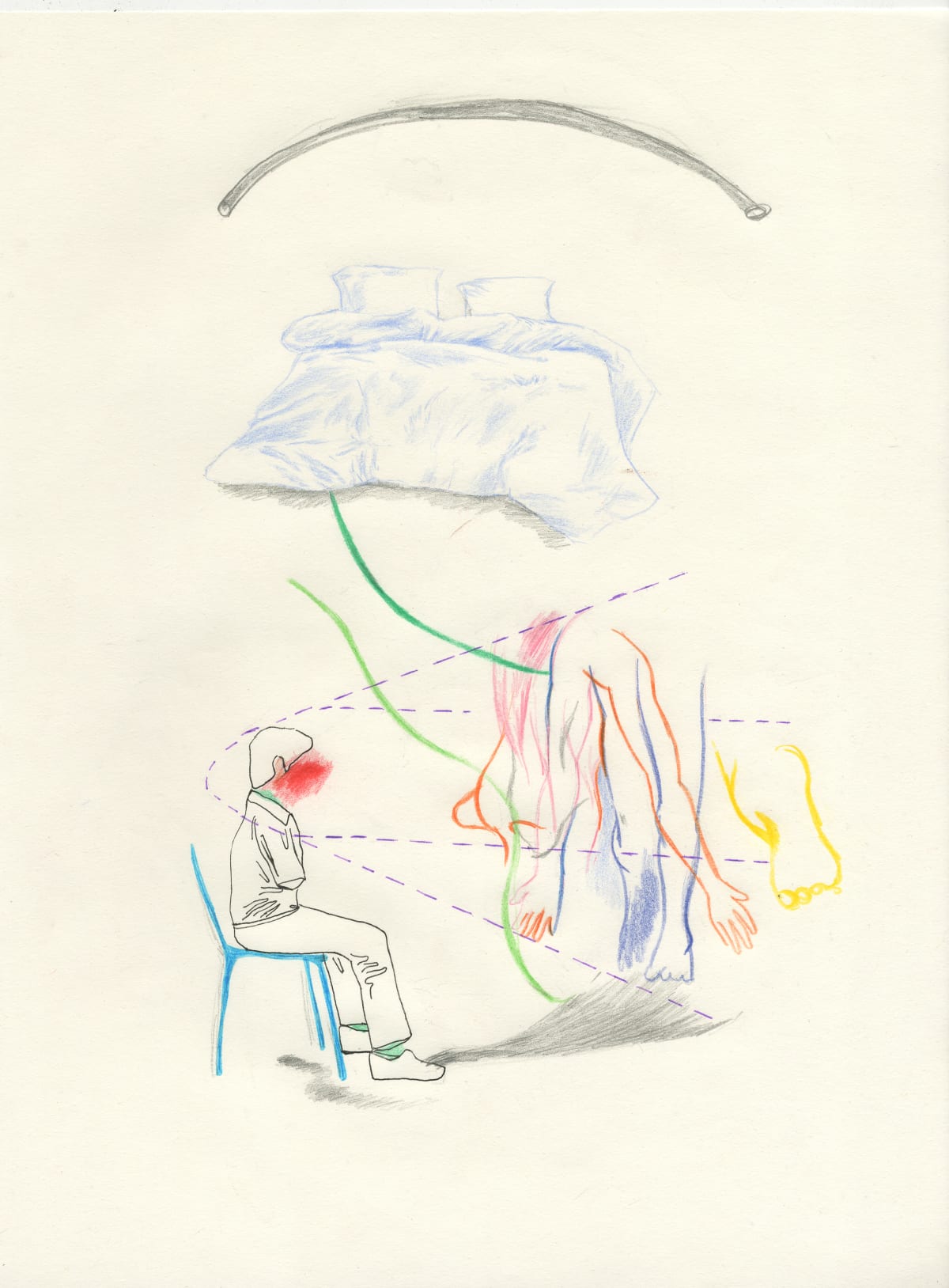 Body of Distance / Body of Needs drawing