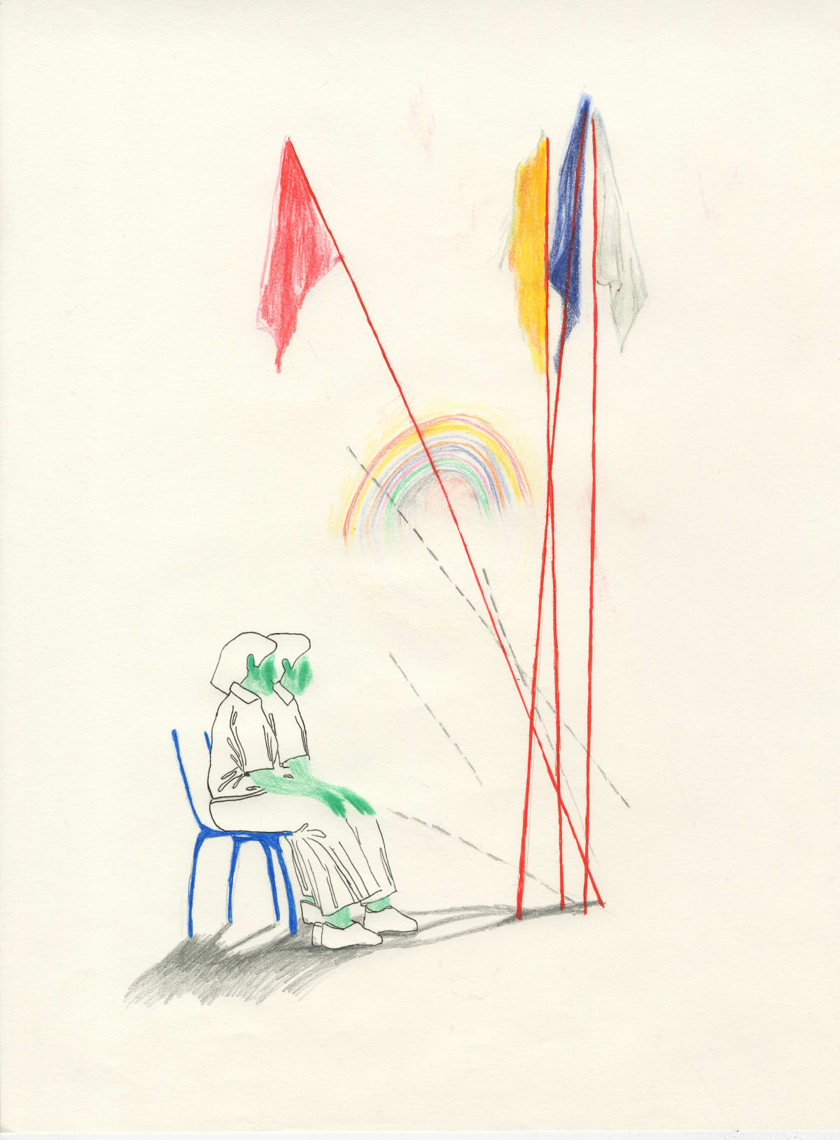 Body of Distance / Body of Needs drawing
