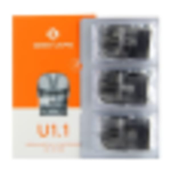 Pack de 3 cartouches + resistance serie U GeekVape 1,1 ohm