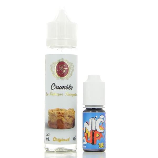 Crumble La Fabrique Francaise 50ml + Booster Nic Up 10ml 18mg
