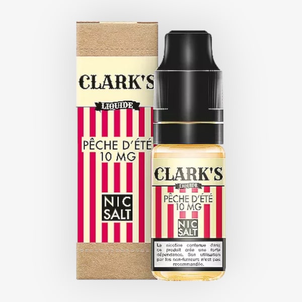 Peche D'Ete Nic Salt Clark's Liquide 10ml