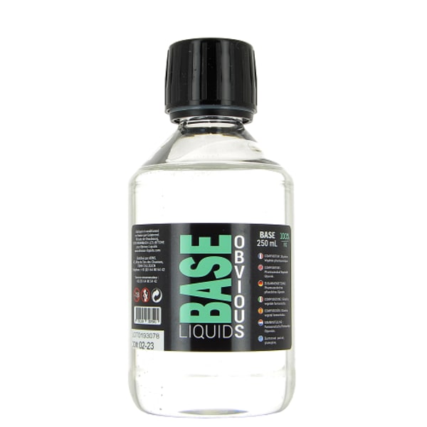 Base 250ml 00mg Obvious Liquids Obvious Liquids 3