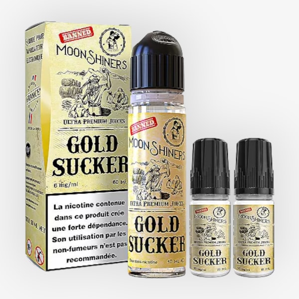 Pack 40ml + 2x10ml Gold Sucker Moonshiners - 06mg
