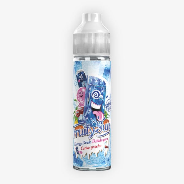 Energy Drink Bubble Gum Cerise Fraiche Saphir Edition Fruity Sun 50ml