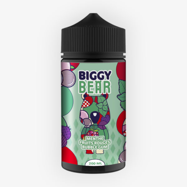 Menthe Fruits Rouges Bubble Gum Biggy Bear 200ml