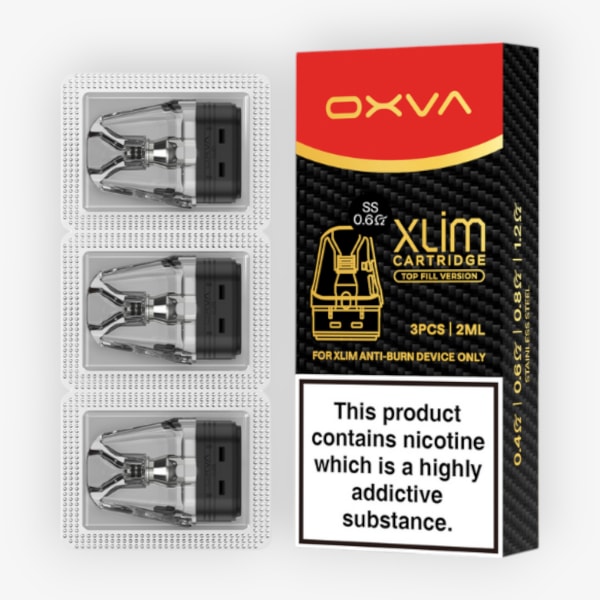 Pack de 3 cartouches Top Fill Stainless Steel Xlim V2 Oxva