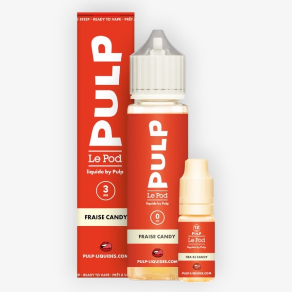 Pack 60ml Fraise Candy Pod Liquide Pulp - 03mg
