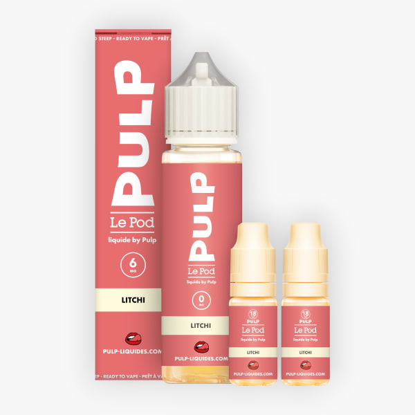 Pack 60ml Litchi Pod Liquide Pulp - 06mg
