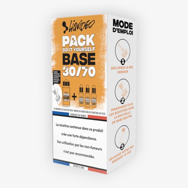 Pack DIY 200ml 30/70 3mg Liquideo