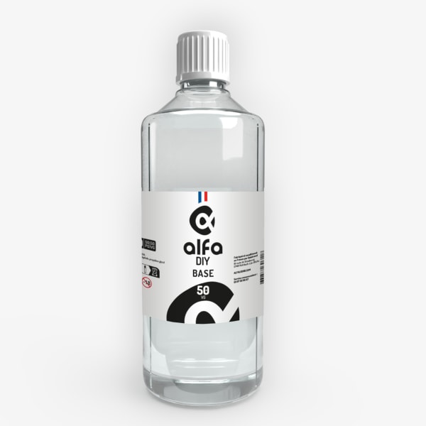 Base 1000ml 50/50 00mg Alfa DIY