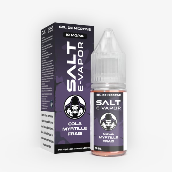 Cola Myrtille Frais Salt E Vapor 10ml