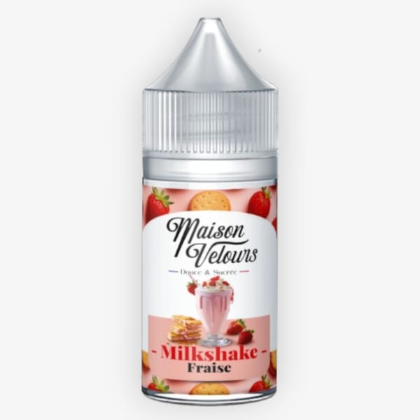 Milkshake Fraise Concentré Maison Velours 30ml
