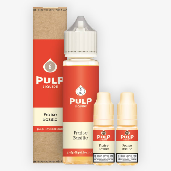 Pack 60ml Fraise Basilic Pulp - 06mg