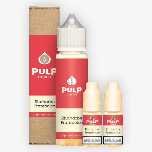 Pack 60ml Rhubarbe Framboise Pulp - 06mg