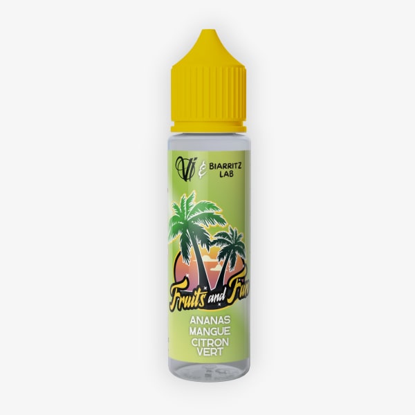 Ananas Mangue Citron Vert Fruits And Fun Vape Institut & Biarritz Lab 50ml