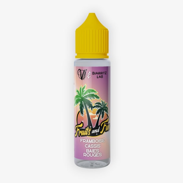 Framboise Cassis Baies Rouges Fruits And Fun Vape Institut & Biarritz Lab 50ml