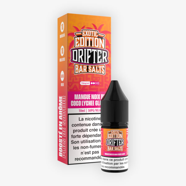 Mangue Noix de Coco Lychee Glacés Exotic Edition Bar Salts Drifter 10ml