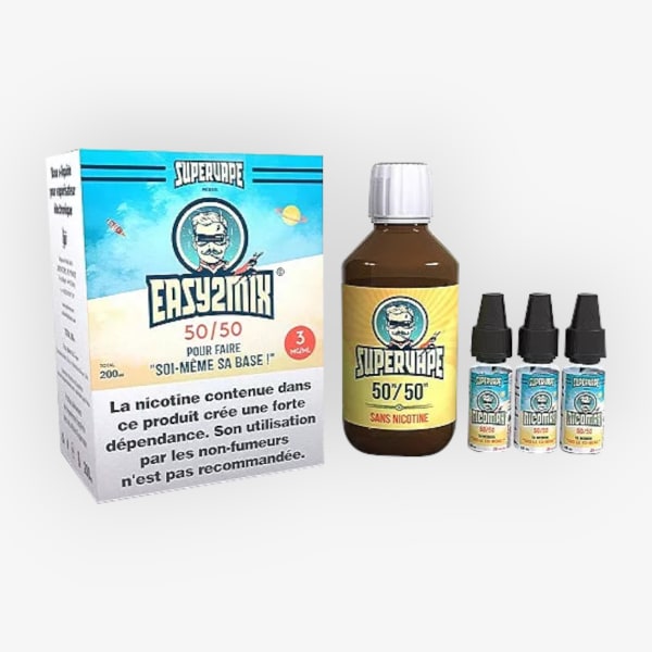 Image Produit Base Easy2Mix 50/50 3mg 200ml SuperVape