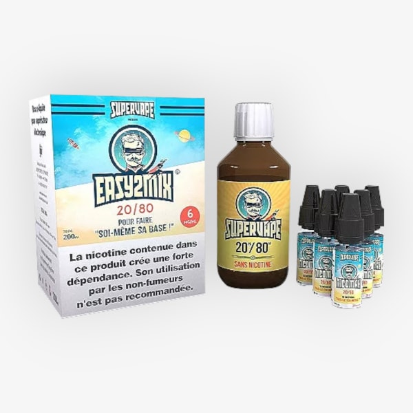 Image Produit Base Easy2Mix 20/80 6mg 200ml SuperVape