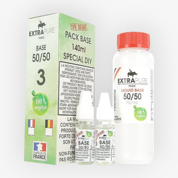Image Produit Pack Base 140ml 50/50 03mg Extrapure