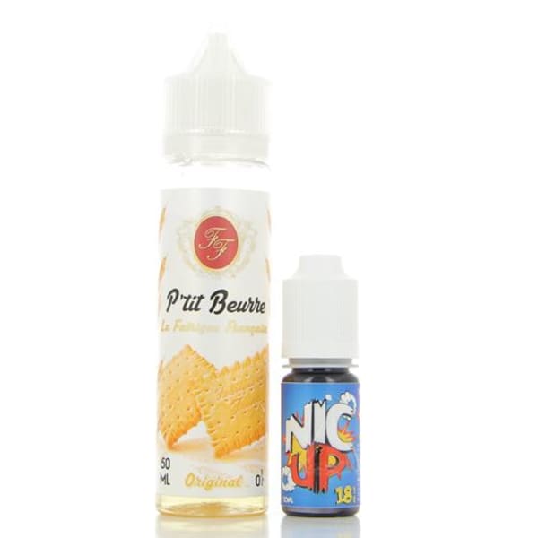P'tit Beurre La Fabrique Francaise 50ml + Booster Nic Up 10ml 18mg P tit Beurre ZHC Mix Series La Fabrique Francaise 50ml 00mg + Booster Nic Up 10ml 18mg La Fabrique Française