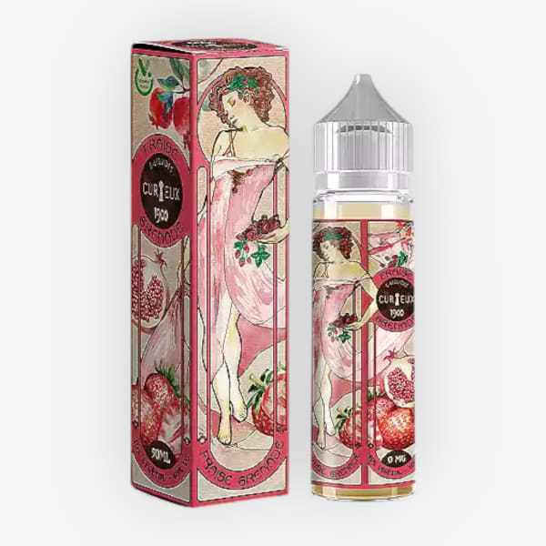 Fraise Grenade 1900 Curieux 50ml Fraise Grenade ZHC Mix Series 1900 Curieux 50ml 00mg 1900