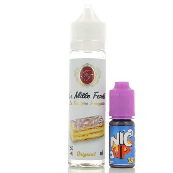 Image Produit Le Mille Feuille La Fabrique Francaise 50ml + Booster Nic Up 10ml 18mg