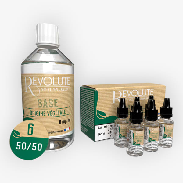 Image Produit Base Vegetale 50/50 6mg 200ml Revolute