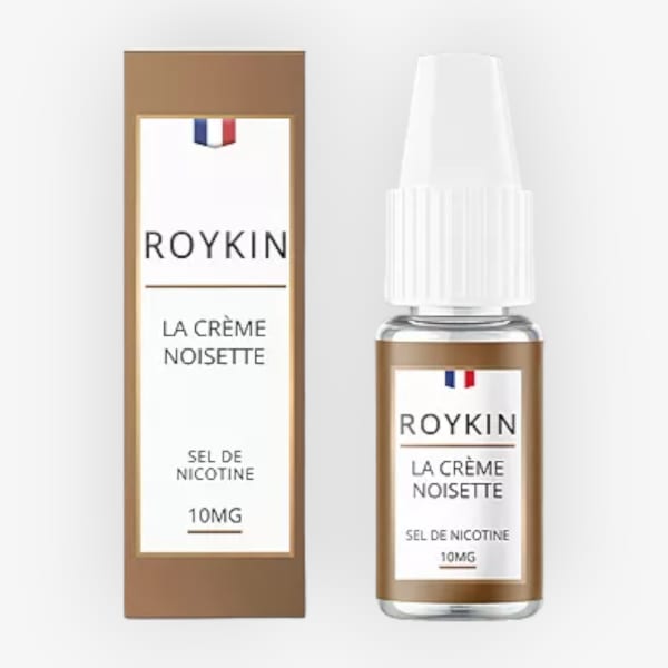 Image Produit Eliquide La Creme Noisette Nic Salt Roykin 10ml