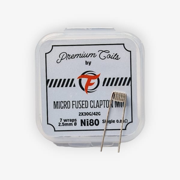 Pack de 10 coils Micro Fused Clapton MTL NI 80 2*30G/42G Fumytech Pack de 10 coils Micro Fused Clapton MTL NI 80 2*30G/42G Fumytech Fumytech