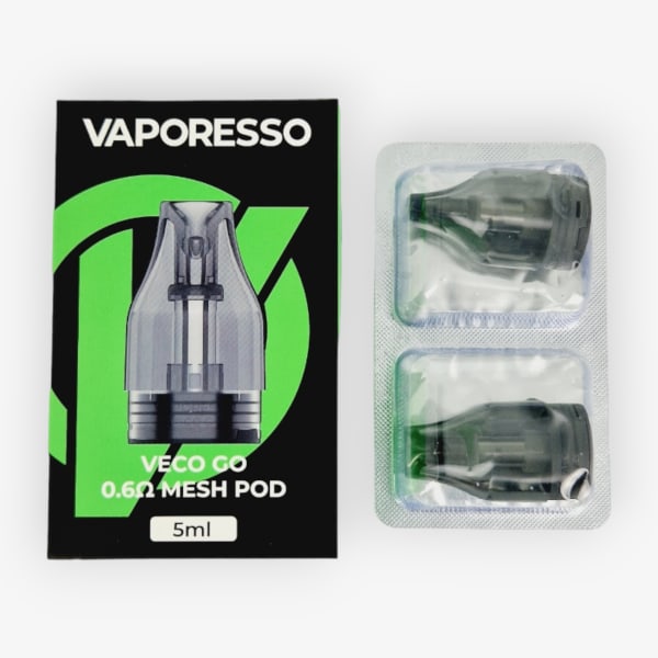 Pack de 2 cartouches + resistance Veco Go Vaporesso 0,6 ohm Vaporesso