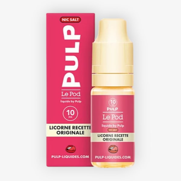 Licorne Recette Originale Nic Salt Le Pod Liquide Pulp 10ml 10mg