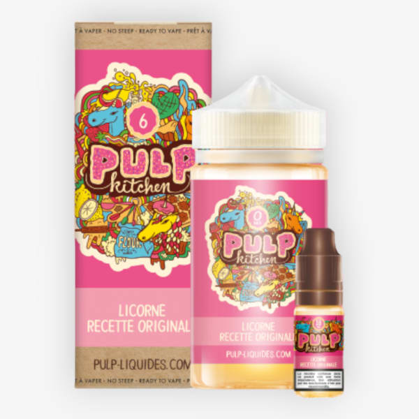 Image Produit Pack 200ml + 10ml Licorne Recette Originale Pulp Kitchen - 03mg